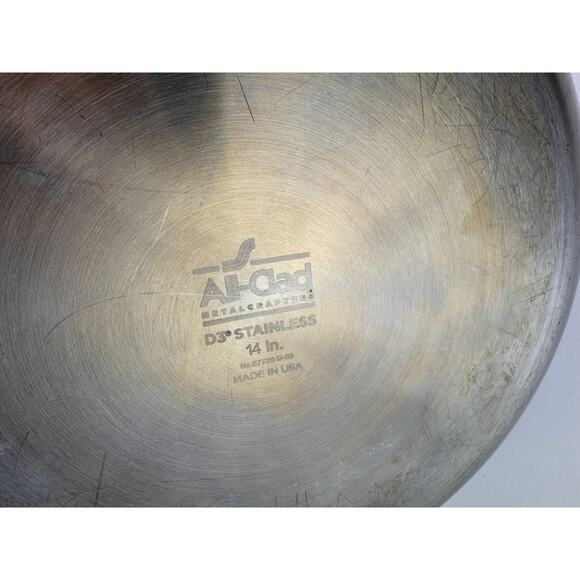 All Clad D3 Black Silver Large Skillet Stainless Steel Nonstick 14" Frying Pan - Picture 7 of 7